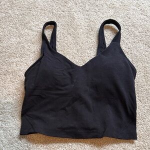Lululemon Athletica Black Strappy Crop Top